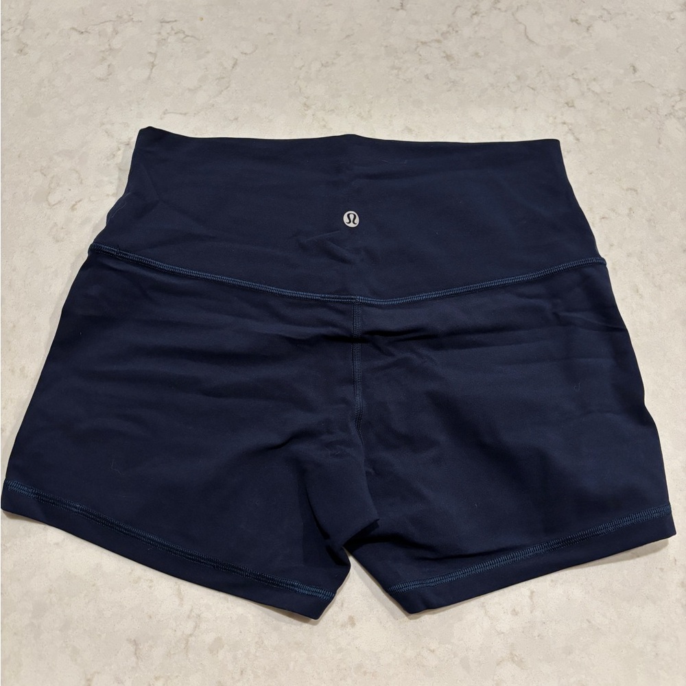 Lululemon Align High-Rise Short 4” Buttery Soft Nulu Like New true navy sz 10 - Picture 5 of 10